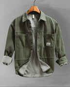 Cargo fleece overshirt