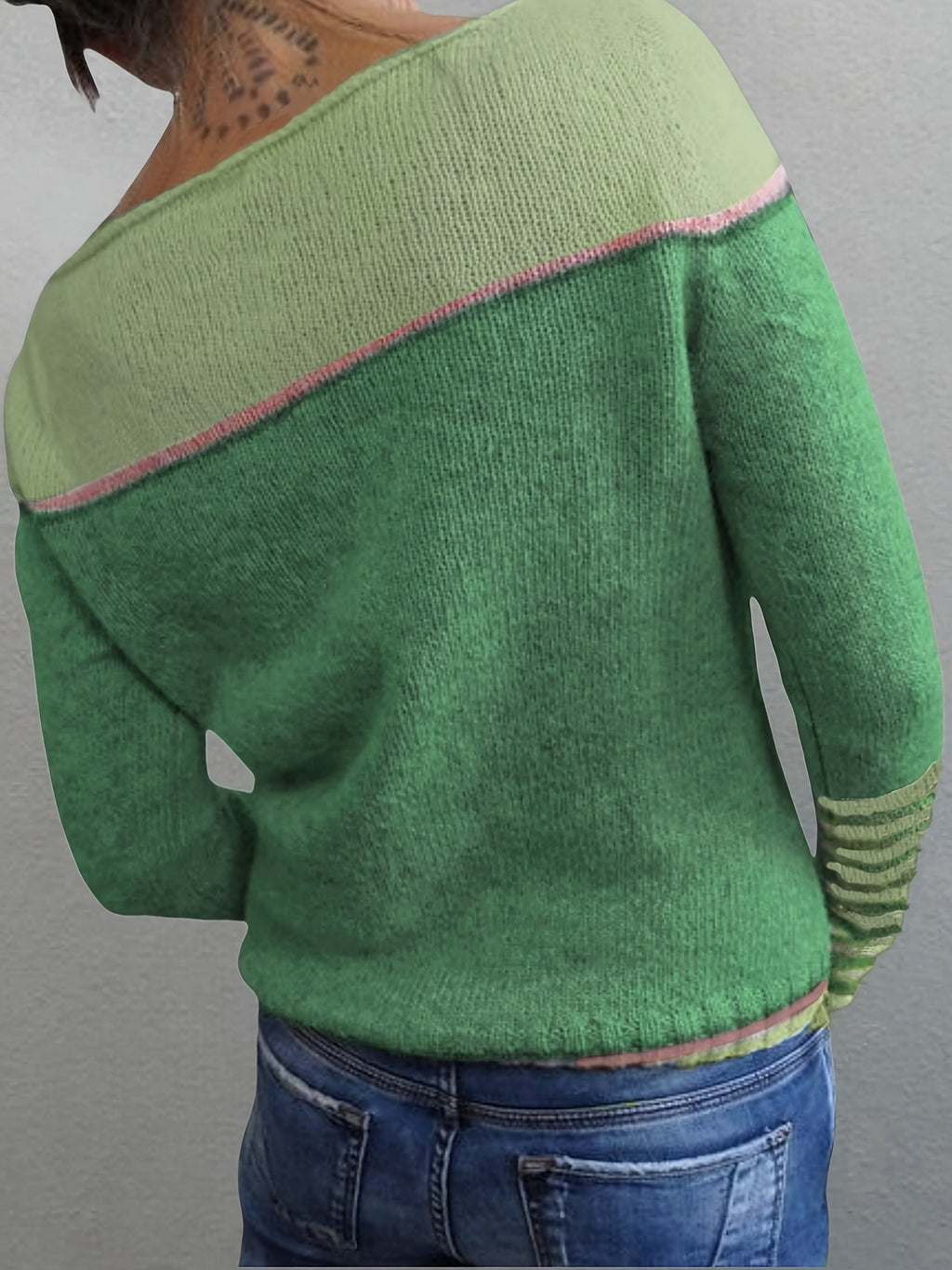 Maglione in cashmere a righe