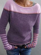 Maglione in cashmere a righe