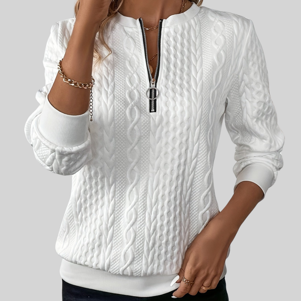 Maglia con cerniera Camilla Signature