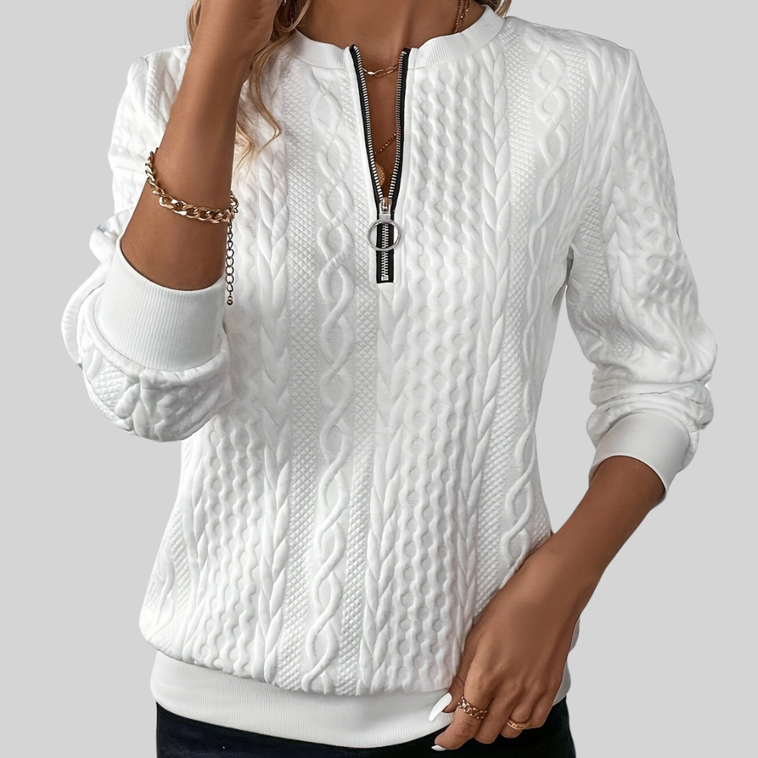 Maglia con cerniera Camilla Signature