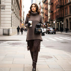 Set maglione a collo alto