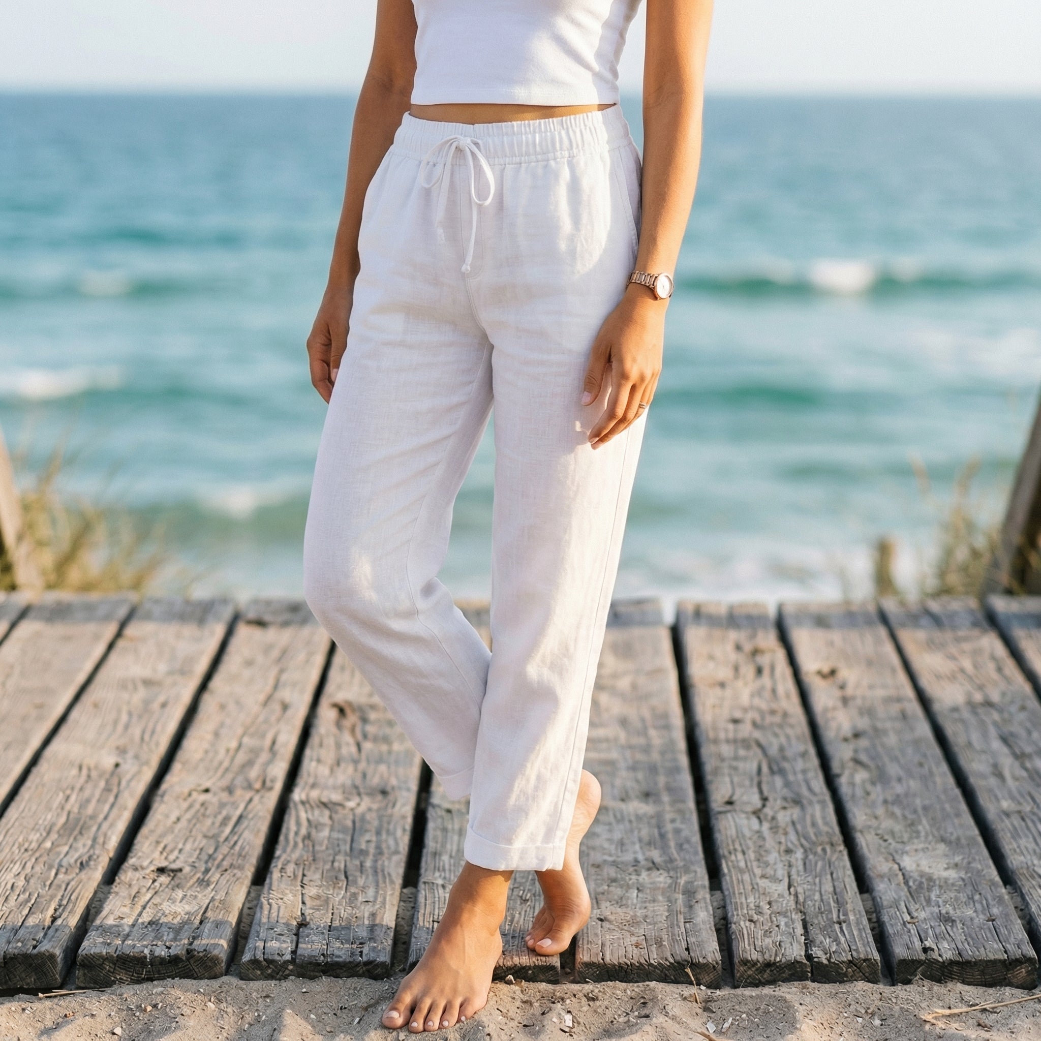 Pantaloni Lino Leggeri