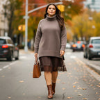 Set maglione a collo alto