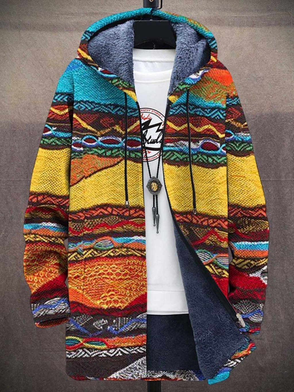 Cardigan con firma Raphael
