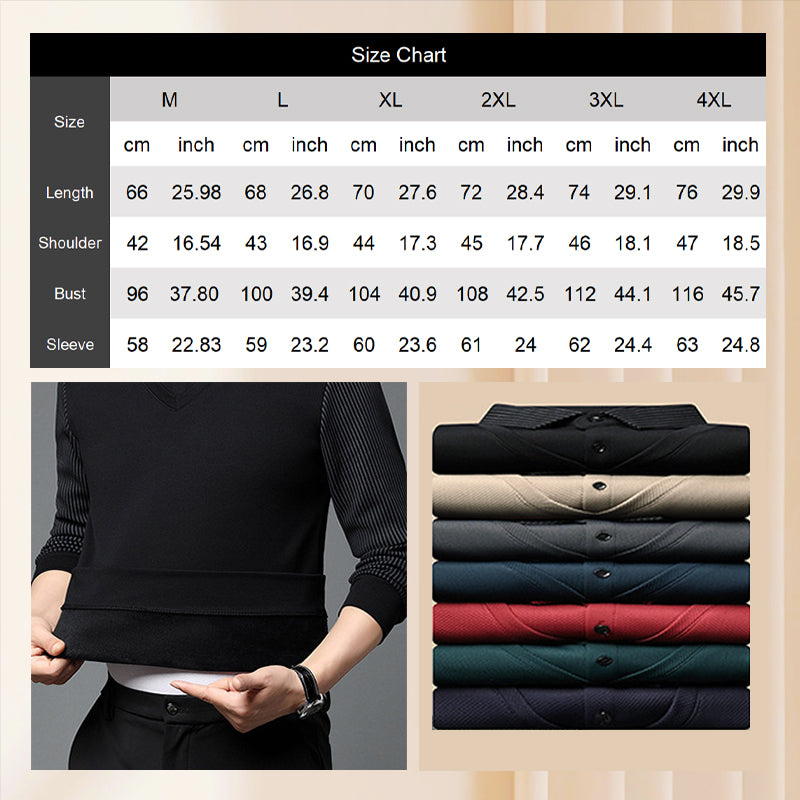 Camicia con colletto a righe