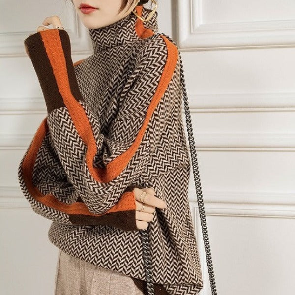 Maglione a collo alto