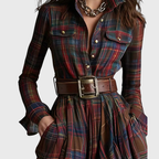 Checkered maxi dress