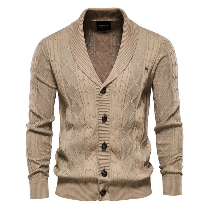 Cardigan con patta abbottonata Augustus 