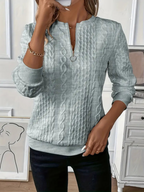 Maglia Sophia Sleek con mezza cerniera
