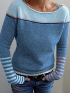 Maglione in cashmere a righe
