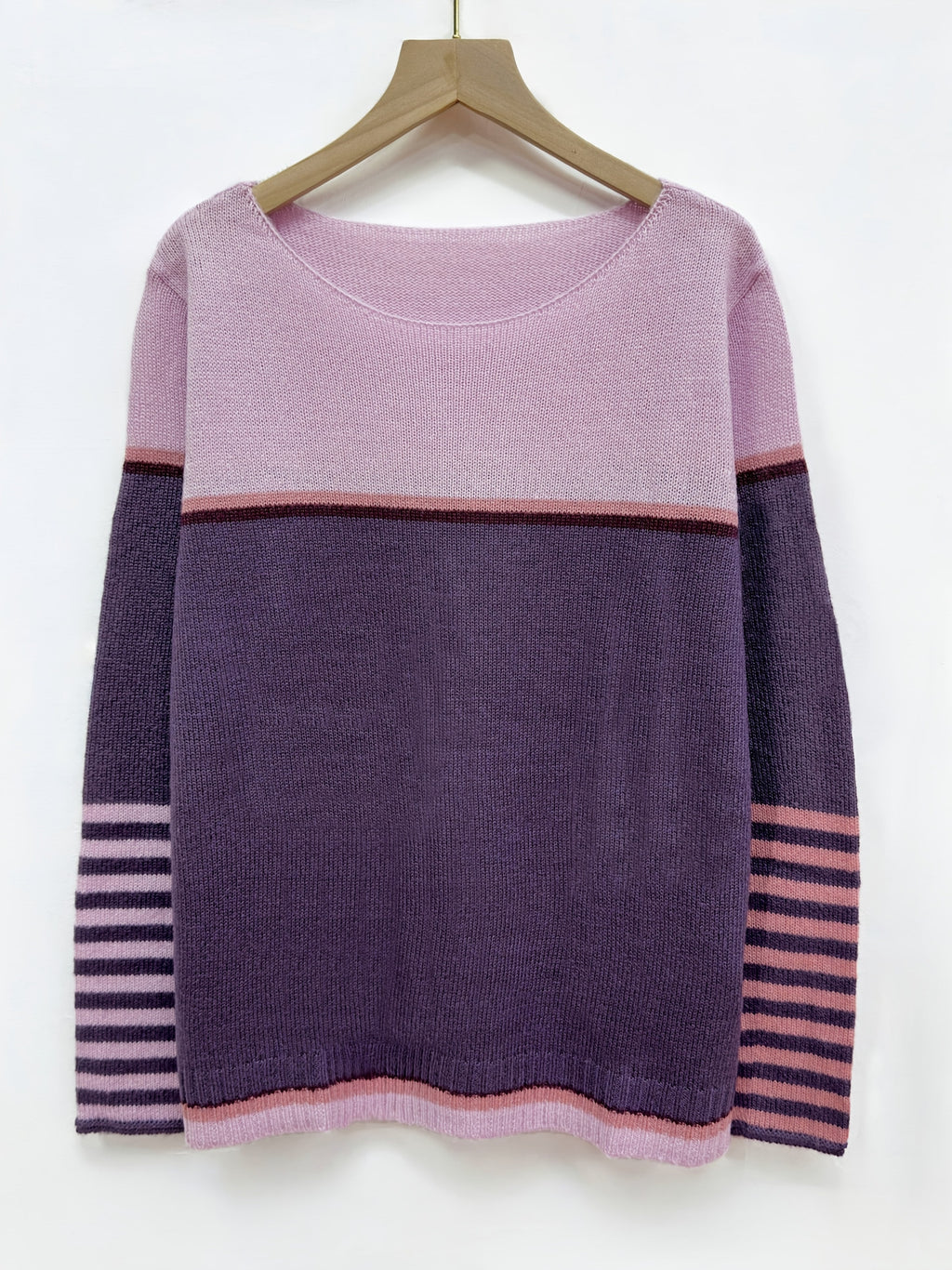 Maglione in cashmere a righe