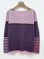 Maglione in cashmere a righe