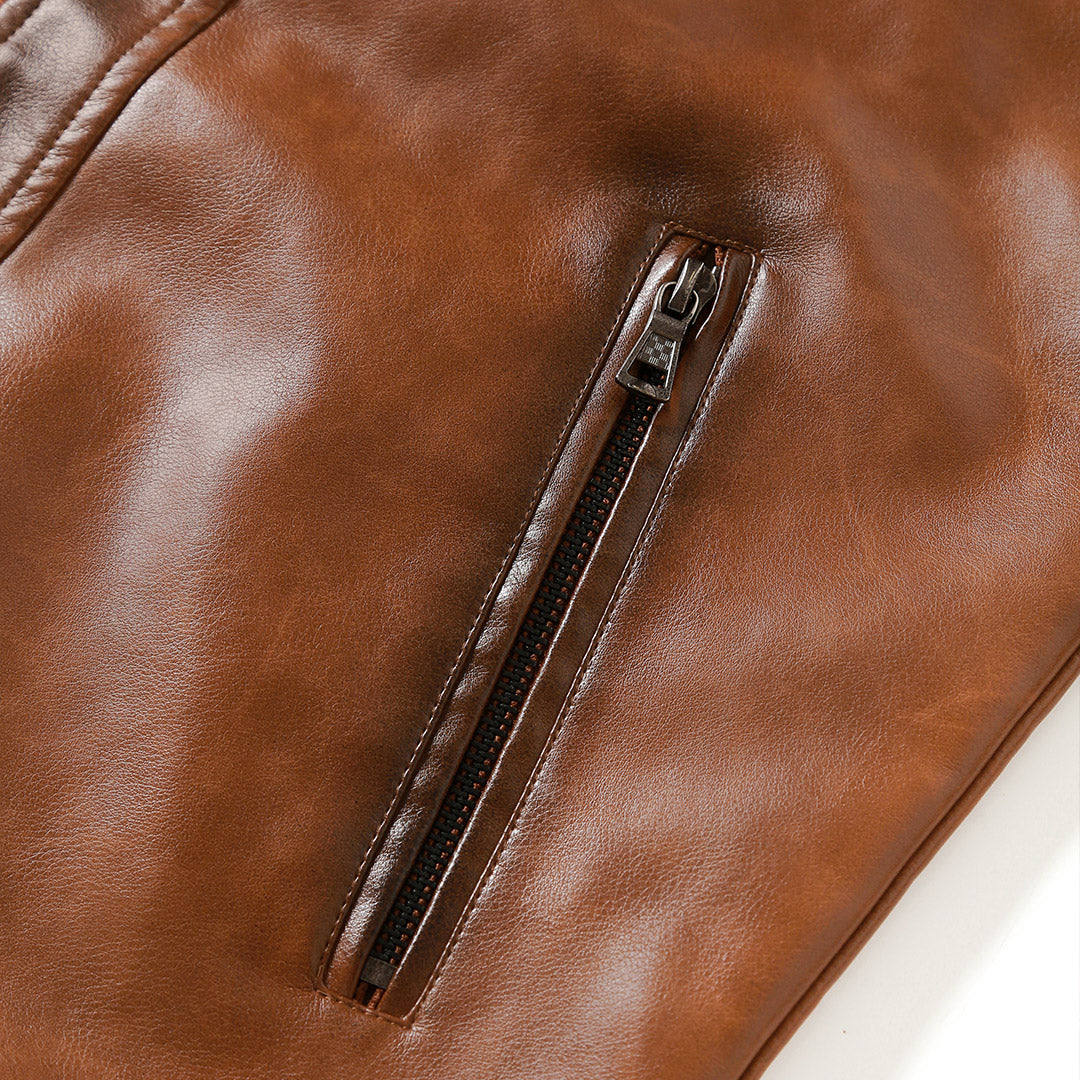 Giacca in pelle raffinata Adrian