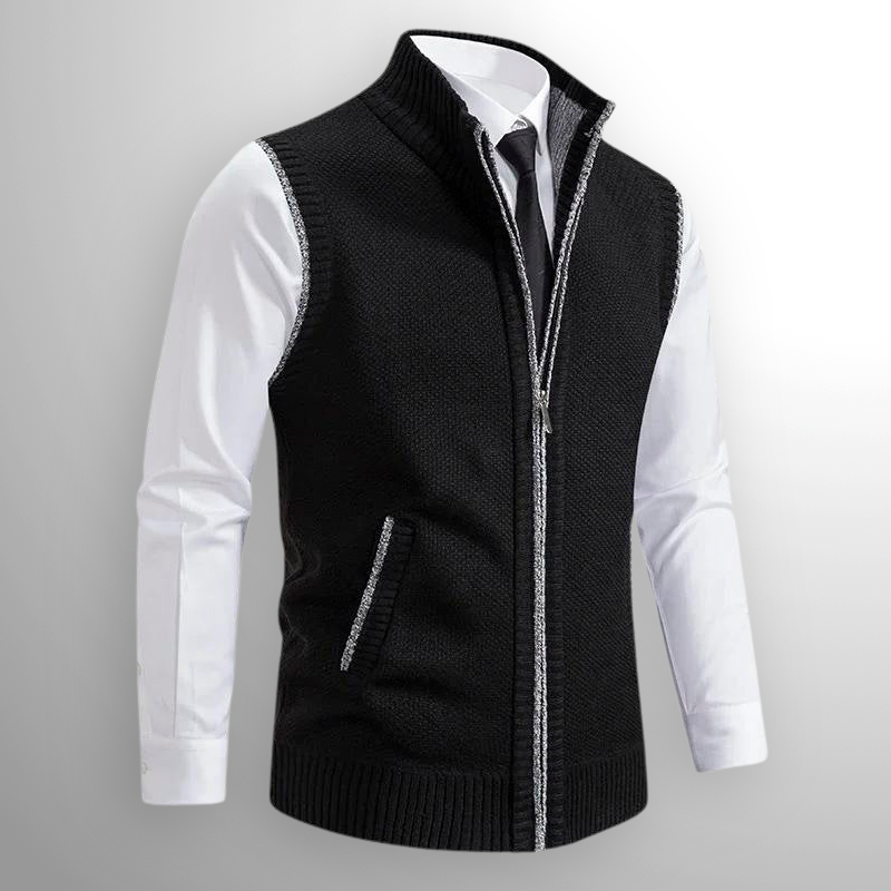Gilet con cerniera completa