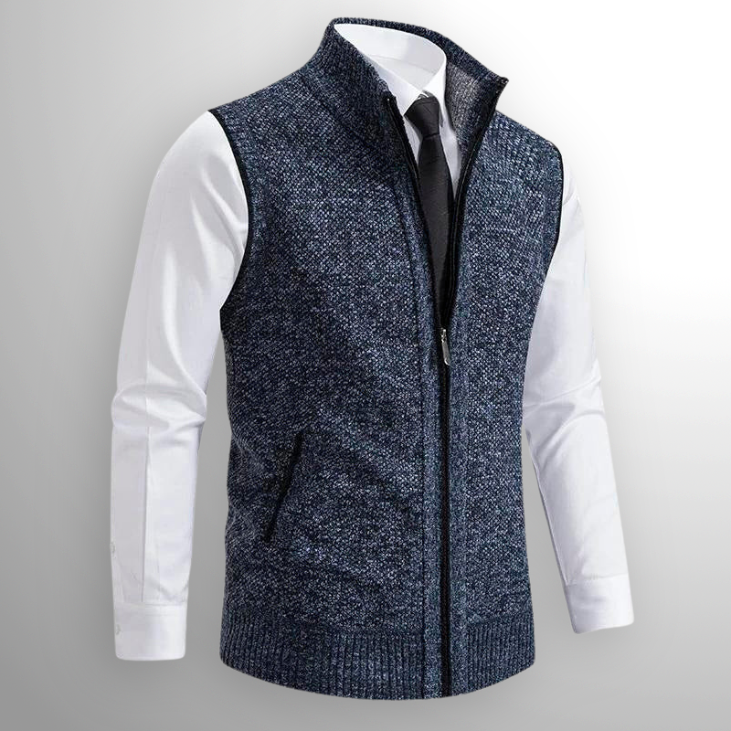 Gilet con cerniera completa