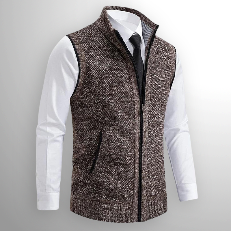 Gilet con cerniera completa