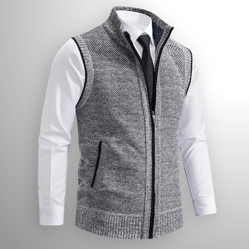 Gilet con cerniera completa