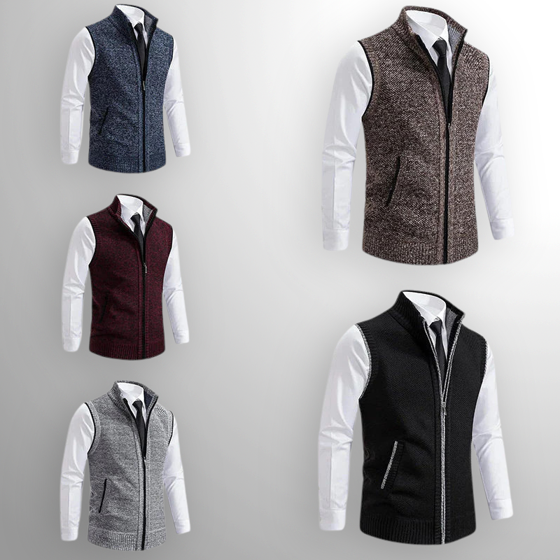 Gilet con cerniera completa